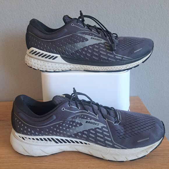 Brooks Adrenaline GTS 21 Running Shoes Mens 15 Lightweight Breathable Gray - Picture 3 of 13